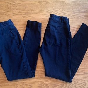 Pants ladies black straight leg Sz xsml